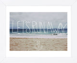 Let’s Run Away: Sandy Beach, Hawaii (Framed) -  Leah Flores - McGaw Graphics
