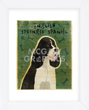 English Springer Spaniel (black and white)  (Framed) -  John W. Golden - McGaw Graphics