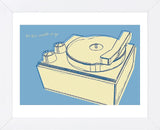 Lunastrella Record Player  (Framed) -  John W. Golden - McGaw Graphics