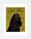 American Cocker Spaniel (black) (Framed) -  John W. Golden - McGaw Graphics