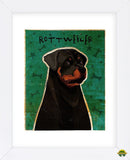 Rottweiler (Framed) -  John W. Golden - McGaw Graphics