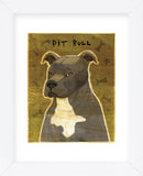 Gray Pit Bull (Framed) -  John W. Golden - McGaw Graphics