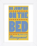 No Jumping on the Bed (yellow) (Framed) -  John W. Golden - McGaw Graphics