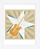 Guitar No. 1 Carnival Style (Framed) -  John W. Golden - McGaw Graphics