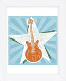 Guitar No. 2 Carnival Style (Framed) -  John W. Golden - McGaw Graphics