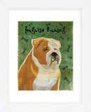 English Bulldog (tan and white) (Framed) -  John W. Golden - McGaw Graphics