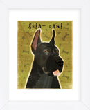 Great Dane (Black) (Framed) -  John W. Golden - McGaw Graphics