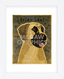 Great Dane (Fawn, no crop) (Framed) -  John W. Golden - McGaw Graphics