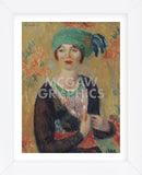 Girl in Green Turban, 1913 (Framed) -  William James Glackens - McGaw Graphics