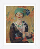 Girl in Green Turban, 1913 (Framed) -  William James Glackens - McGaw Graphics