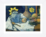 Still Life with Teapot and Fruit, 1896 (Framed) -  Paul Gauguin - McGaw Graphics