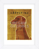 Dachshund (red)  (Framed) -  John W. Golden - McGaw Graphics