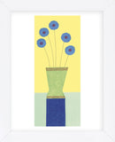 Pom-Pom Cornflowers  (Framed) -  Annabel Hewitt - McGaw Graphics