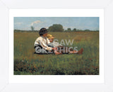 Boys in a Pasture, 1874  (Framed) -  Winslow Homer - McGaw Graphics
