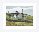 Hill and Houses, Cape Elizabeth, Maine, 1927  (Framed) -  Edward Hopper - McGaw Graphics