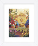 Patio Fountain  (Framed) -  Carolyne Hawley - McGaw Graphics