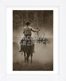 Cowboy Named Bronco (Framed) -  Barry Hart - McGaw Graphics