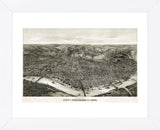 Panoramic View of the City of Cincinnati, Ohio, 1900 (Framed) -  Henderson Litho Co. - McGaw Graphics