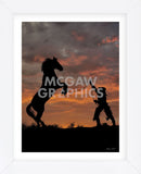 Sunset Silhouette (Framed) -  Barry Hart - McGaw Graphics
