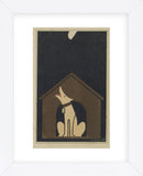 Dog Barking at the Moon (Framed) -  Sugiura Hisui - McGaw Graphics