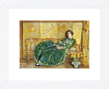 April (The Green Gown), 1920 (Framed) -  Childe Hassam - McGaw Graphics