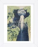 The Amida Falls in the Far Reaches of the Kisokaidô Road (Framed) -  Katsushika Hokusai - McGaw Graphics