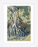 The Falling Mist Waterfall at Mount Kurokami in Shimotsuke Province (Framed) -  Katsushika Hokusai - McGaw Graphics