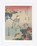 Hawfinch and Marvel-of-Peru (Framed) -  Katsushika Hokusai - McGaw Graphics