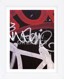 Red Black Tag 1  (Framed) -  Jenny Kraft - McGaw Graphics