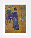 Jane Avril leaves the Moulin Rouge (Framed) -  Henri de Toulouse Lautrec - McGaw Graphics