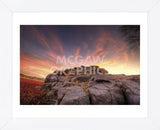 Rock Wall Sunset (Framed) -  Bob Larson - McGaw Graphics