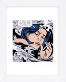 Drowning Girl (Framed) -  Roy Lichtenstein - McGaw Graphics
