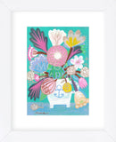 Flowers in a Sailor Jar (Framed) -  Mercedes Lagunas - McGaw Graphics