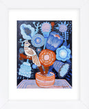 Blue Flowers (Framed) -  Mercedes Lagunas - McGaw Graphics