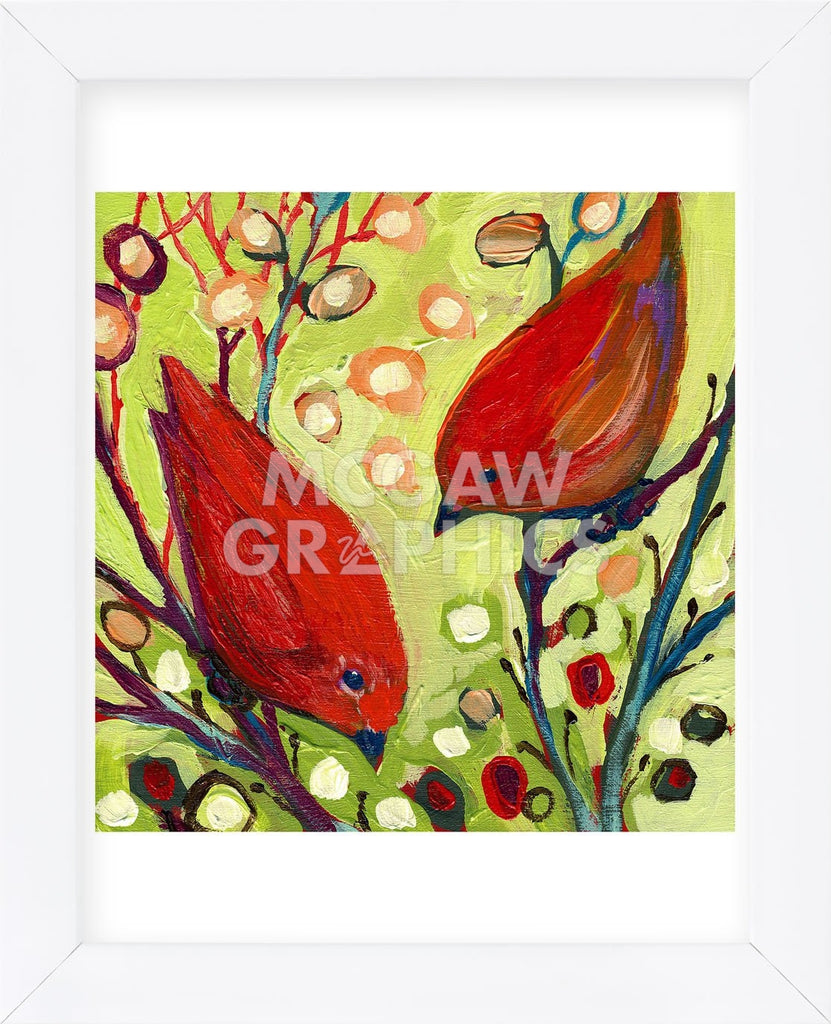 Collection d'oiseaux de Jennifer Lommers sur toile encadrée