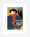 Ambassadeurs: Aristide Bruant, 1892 (Framed) -  Henri de Toulouse Lautrec - McGaw Graphics