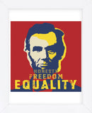 Abraham Lincoln:  Honesty, Freedom, Equality (Framed) -  Celebrity Photography - McGaw Graphics