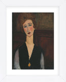 Portrait of a Woman, c.1917-1918  (Framed) -  Amedeo Modigliani - McGaw Graphics