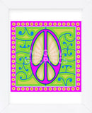 Peace sign (purple) (Framed) -  Kem McNair - McGaw Graphics