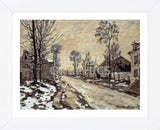 Road at Louveciennes, Melting Snow, Sunset (Framed) -  Claude Monet - McGaw Graphics