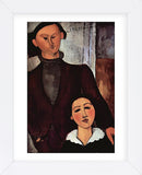Portrait of Jacques & Berthe Lipchitz (Framed) -  Amedeo Modigliani - McGaw Graphics