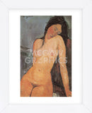 Seated Nude, ca. 1917  (Framed) -  Amedeo Modigliani - McGaw Graphics