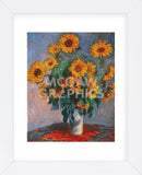 Vase of Sunflowers (Framed) -  Claude Monet - McGaw Graphics