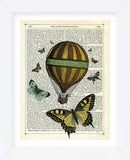Butterflies & Balloon (Framed) -  Marion McConaghie - McGaw Graphics