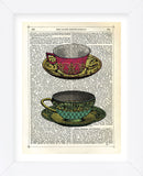 Vintage Cups (Framed) -  Marion McConaghie - McGaw Graphics