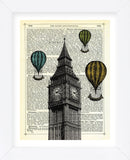 Big Ben & Balloons (Framed) -  Marion McConaghie - McGaw Graphics
