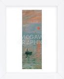 Impression, Sunrise, c. 1872 (detail) (Framed) -  Claude Monet - McGaw Graphics