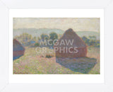 Haystacks, Midday, 1890 (Framed) -  Claude Monet - McGaw Graphics
