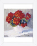 Red Geraniums  (Framed) -  Bunny Oliver - McGaw Graphics