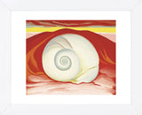 Red Hills with White Shell, 1938  (Framed) -  Georgia O'Keeffe - McGaw Graphics